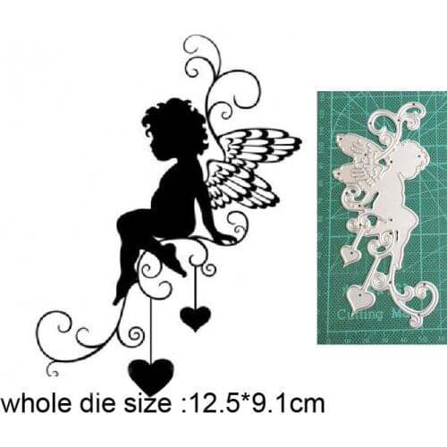 Craft dies Wing Angel Vine Heart Strip Metal Cutting Dies Stencils For DIY Scrapbooking dies Paper Cards Embossing Dies New 2020