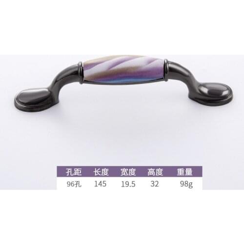 American Cabinet Drawer Handle European Cabinet Door Drawer Childrens Room Colorful Ceramic Personality Creative Handle