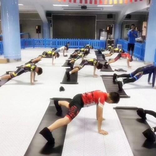 Slide Board Silky Skating Balance Training Mat w/ Carry Bag Shoes Booties