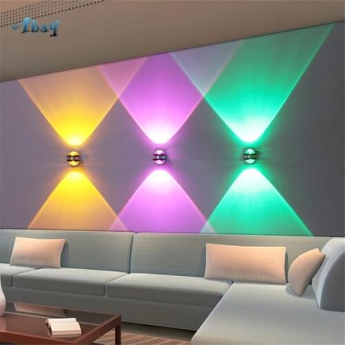 Modern Creative 2 Heads Spot Light Colorful Wall Lamps for Clothes Shop Bar Menu wall sconces led Light living room decoration