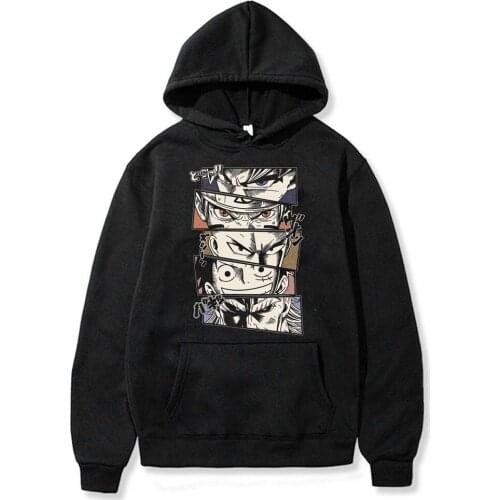 SUNOWE Anime Manga Print Sweatshirt Women Hoodie Cute Hip Hop Kawaii Harajuku Oversized Cool Mens Tops Clothes Korean Pullovers