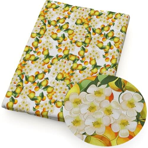 Lemon Apple Pattern Polyester Cotton Material Fabric Patchwork Sewing Kids Home Textile Cloth Quilting Dress Curtains,1Yc16512