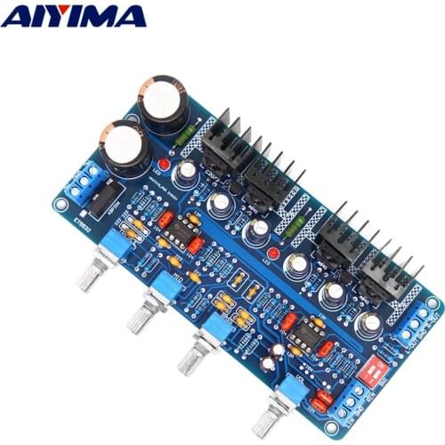 AIYIMA ET5532 Tone Preamp Amplifier Stereo Class A Parallel Preamplifier Treble Bass Midrange Volume Control For HIFI Amplifier