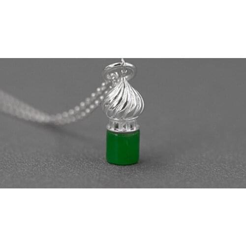 S.EAST SUN 925 Sterling Silver Handmade natural gem elegant church pendant, womens party wedding fashion jewelry gift