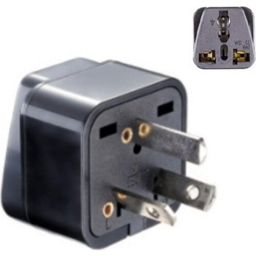 10pcs/lot Universal US UK EU to AU Australia Plug Travel Wall AC Power Outlet Adapter Socket Converter White transform plug