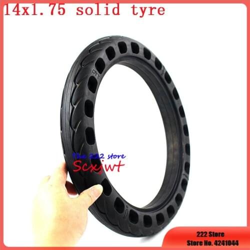 14 inch 14*1.75 lithium tram bicycle non-inflatable solid tyre 14x1.75 bicycle electric bicycle explosion-proof solid tire