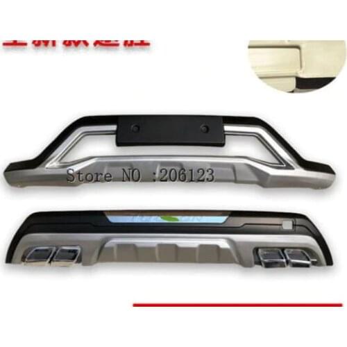 2015 2016 2017 2018 For Hyundai Tucson ABS front rear Bumper Protector Skid Plate coverRear Bumper Guard Protector Skid Plate