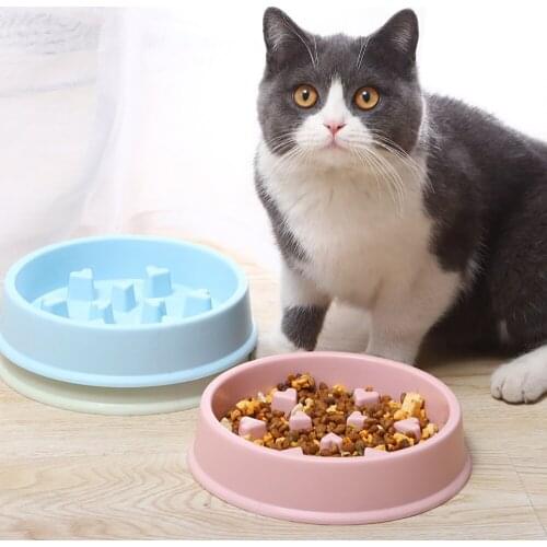 2020New Pet Eat Slow Dog Bowl Feeder Five-star Flower Anti-choking Pet Slow Food Bowl Prevent Obesity And Help Healthy Slow Food