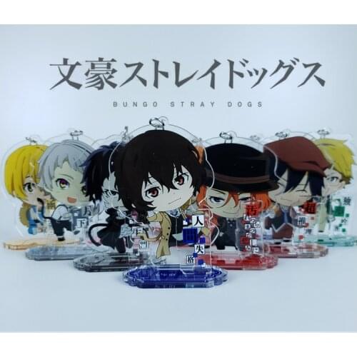 2021 Anime Bungou Stray Dogs Nakajima Atsushi Cosplay Stand Figure Acrylic dazai osamu Cartoon Desk decoration model plate Gifts
