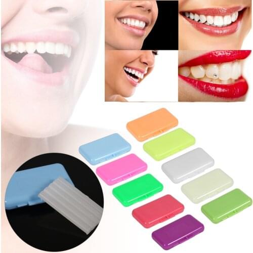 1 Relief Wax With Box Dental Orthodontic Ortho Wax Mix Scent For Braces Bracket Gum Irritation Teeth Whitening Oral Hygiene Tool