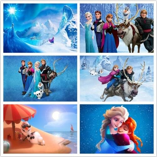 5D Diamond Painting Disney Frozen Full Round Diamond Mosaic Diamond Embroidery Home Decor DIY Handmade Craft