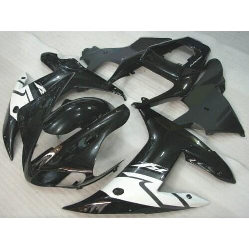 7gifts Race injection fairings kits for YAMAHA R1 2002 2003 YZF R1 02 03 black white motorcycle bodywork fairing set