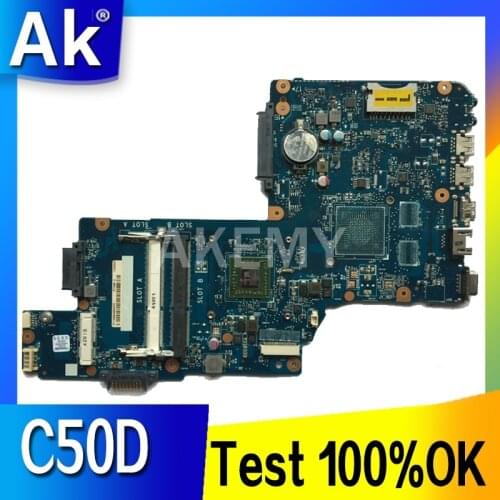 Akemy For Toshiba Satellite C50 C50D C50-D Laptop Motherboard H000062940 PT10AN DSC MB MAIN BOARD with Processor onboard
