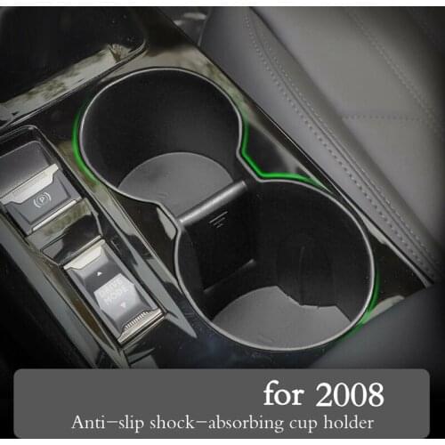 Car Center Console Fixed Non-Slip Drink Holder Water Cup Holder for Peugeot 2008 GT 2020 2021