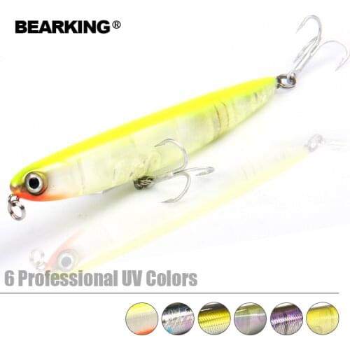 Bearking brand 1PC quality Pencil Fishing Lure Laser Hard Artificial Bait 3D Eyes 11cm 13g Fishing Wobblers Crankbait Minnows