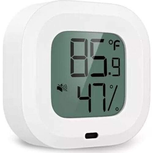 Wireless Thermometer Hygrometer Mini Bluetooth 5.0 Humidity Temperature Sensor Alert Build-in Magnet for House