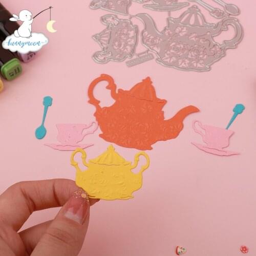 Bunnymoon Cup pot Metal Cutting Dies Stencils for DIY Scrapbooking/photo Album stamps Decorative Embossing DIY Paper