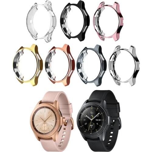 Cover For Samsung Galaxy Watch 46mm 42mm Bumper Soft Plated TPU for Gear S3 frontier Smart Watch Protective Shell Case