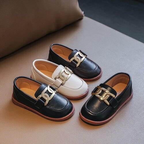 Children Leather Shoes Spring and Autumn 2021 New British Style Soft Sole Single Shoes Princess Shoes for Girls and Boys 21-30