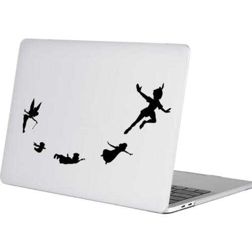 Fly to Neverland Peter Pan Laptop Sticker for Macbook Decal 16" Air Retina 11 12 13 14 15 inch Mac Book Sony Notebook Skin Decor