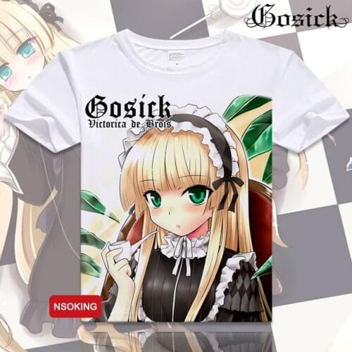 GOSICK T-Shirt Anime Kujou Kazuya Cosplay T shirt New Fashion Men Women comfortable Short Sleeve Tees