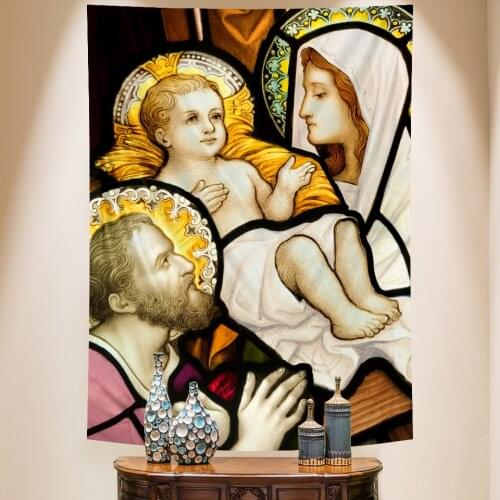 Christ Jesus tapestry wall hanging art church ornaments dormitory wall artist home decoration bohemian print wall hanging