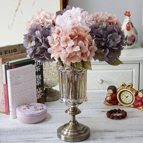 Artificial Silk Hydrangea Flowers Diy Gifts Wedding Decor Fo