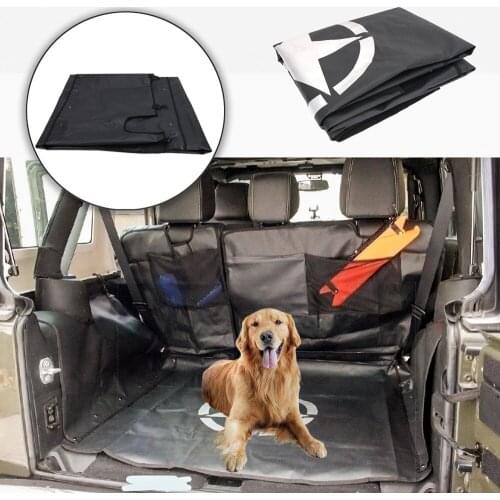 Chuang Qian Rear Bench Floor Safety Mat Storage Cargo Liners Dog Cat Safety Mat for Jeep Wrangler JK JL 2007-2019 4 door