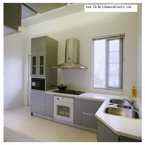 Melamine/mfc kitchen cabinets(LH-ME002)