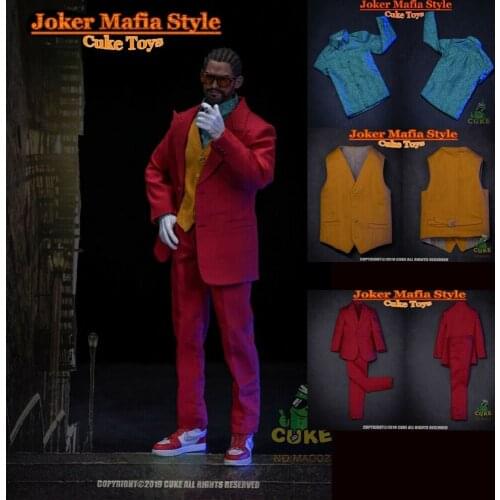 MA-002/MA-003/MA-004 1/6 Scale Clown Joker Suit Clothes Costume Casual Outfit Model for 12'' Action Figure In Stock CUKE TOYS