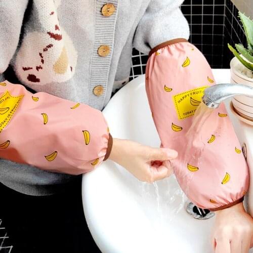 Adult cute waterproof sleeves long female autumn and winter work kids anti-dirty male chores splash oil hand