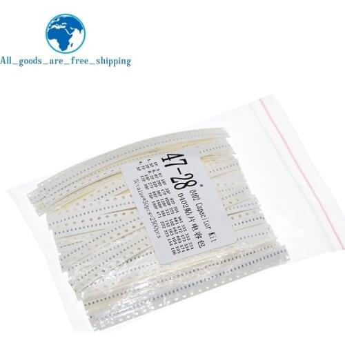 0402 SMD Ceramic Capacitor Assorted Kit 1pF~10uF 50values*50pcs=2500pcs Chip Ceramic Capacitor Samples ki