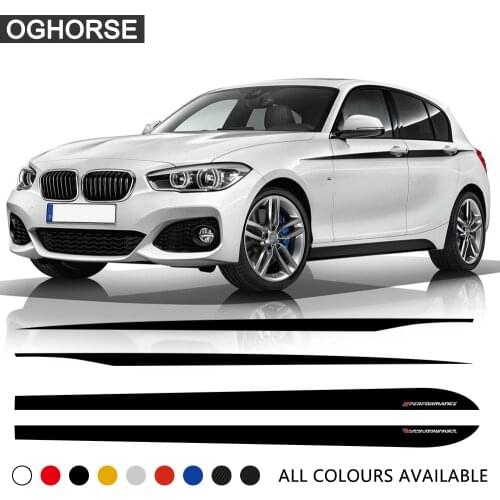 Door Side Stripe Skirt Sticker Waist Line Body Decal M Performance M SPORT for BMW 1 Series F20 F21 118i 120i 125i 128i 135i