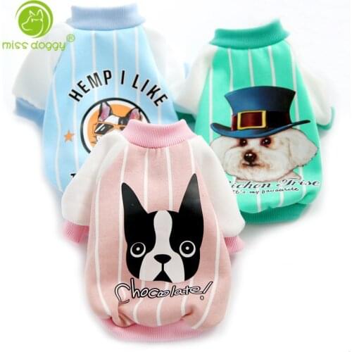 Small Dog Coats & Jackets Pet Sweatshirt New Fashion Dog Hoodie Cartoon Animal Printed Spring Summer Puppy Cat Shirt Clothes
