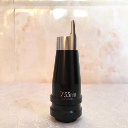 Picosecond laser 755nm optic lens head Nd yag handpieces tattoo carbon spare part 755nm tip head