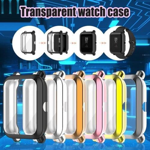 Transparent Watch Cover Suitable For Huami Amazfit Gts2 Mini Smart Watch Protective Case Protective Film Screen Protector#P3