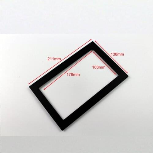 211mm * 138mm 2 DIN ABS Plastic Frame Panel Fascias For Aftermarket Radio Stereo DVD Player GPS Navigation Installation