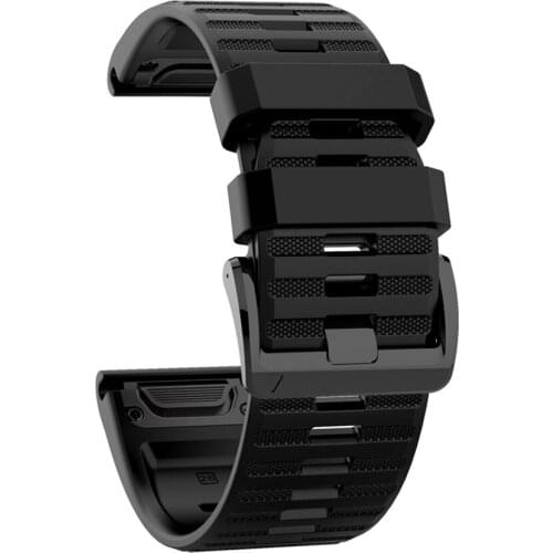 For Fenix 5X Watch Strap Silicone Replacement Watch Band Strap for Garmin Fenix6X / Fenix5X / FeniX3 HR / D2 / Descent MK1