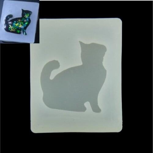 Cute kitten Silicone Mould Dried Flower Resin Decorative Craft DIY Mold cat Type resin molds for jewelry