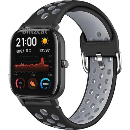 Silicone Strap Bracelet For Xiaomi Huami AMAZFIT bip S GTS Smart Watch Band For Amazfit GTR 42mm Correa Wristband Accessories