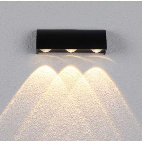 Modern LED Wall Lamp Outdoor 3W IP65 Waterproof Garden Lighting Aluminum Indoor Bedroom Living Room Stairs Wall Light AC86-265