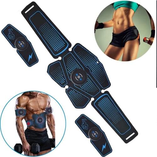 ABS Trainer Wireless Abdominal Muscle Stimulator EMS Smart Fitness Training Electric Massager Body Slimming Belt Gym Tools