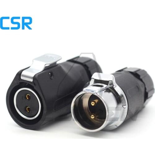 XHP20 , 2 Pin Waterproof connector Aviation Wire Connector Male Socket Female Plug Docking connector