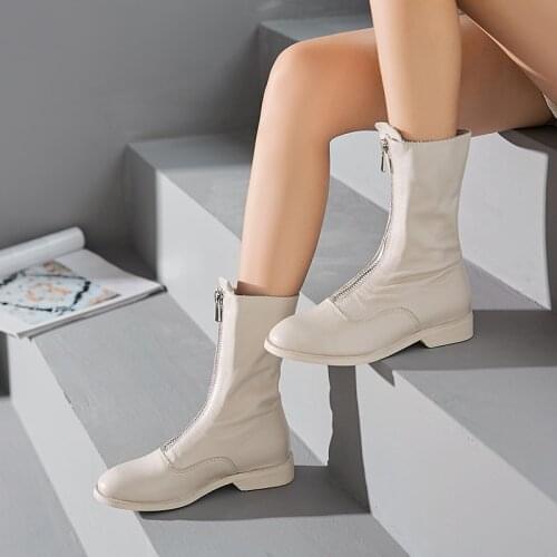 Women Shoes Women Boots Winter Block Ankle Boots for Women Zapatos De Mujer Womens Platform Heels Chunky Boots Platform Boots