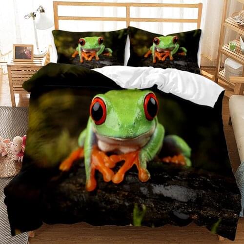 Winter Animal Cartoon Pictures Digital Printing Duvet Cover Set Single Bed Double Bed Two Or Three Piece Set For Boys And Girls