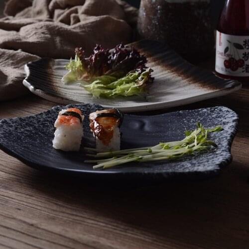 9.5-inch creative irregular watermelon plate pasta plate cold dish snack plate sashimi plate heterosexual plate