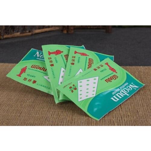 Menthol 10pcs/1bag Thailand Pain Relief Paste Treatment Arthritis Periarthritis Patch Joint Pain Relif Relaxing Massage Plaster