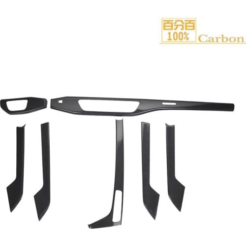 100% Carbon High Quality Car Accessories Auto Real Carbon Interior Trims 7PCS For Audi A4 2016