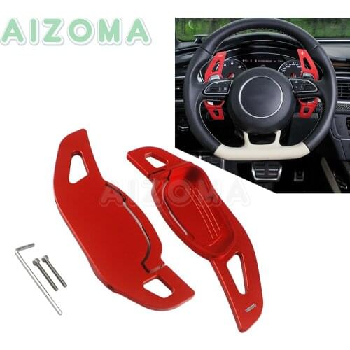 2pcs/Pair Car Steering Wheel Extension Shifters CNC Aluminum Shift Paddle For Audi S3 S5 S6 SQ5 RS3 RS6 RS7 Gear Shift