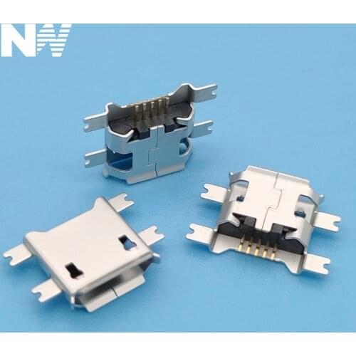 50Pcs 5Pin Female Micro Usb Connector Socket Smd 4 Feet Widely Used In Tablet Phone Pda Charging
